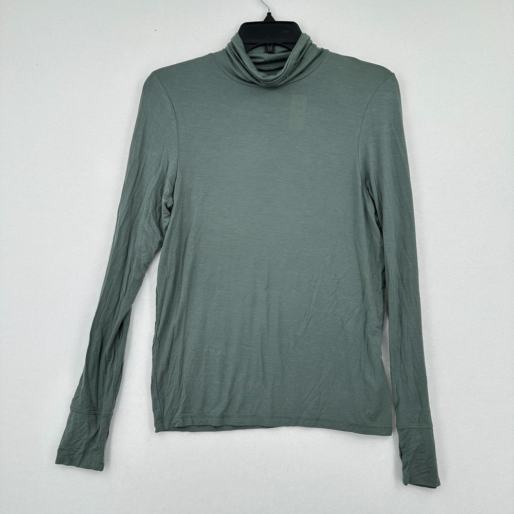 NWT Offline by Aerie Chillside Collection Womens Size M Green T-Shirt‎ Mock Neck